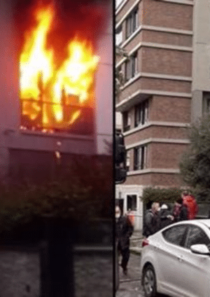 حريق منزل بمدينة إسطنبول يتسبب بموت سيدة