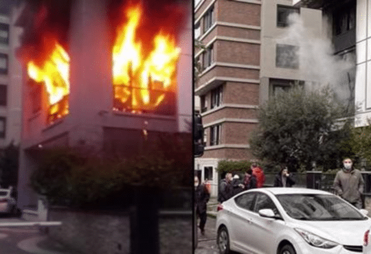 حريق منزل بمدينة إسطنبول يتسبب بموت سيدة