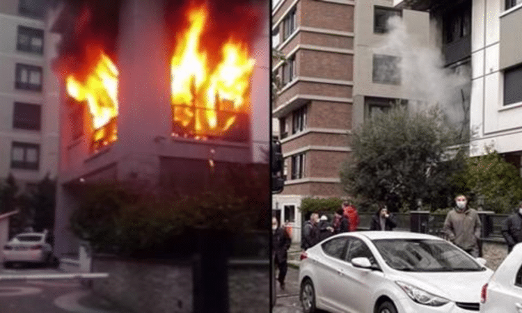 حريق منزل بمدينة إسطنبول يتسبب بموت سيدة