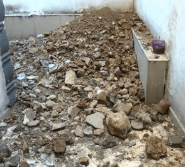 إنهيار أرضية مبنى