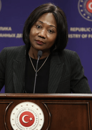 وزيرة خارجية جمهورية إفريقيا الوسطى